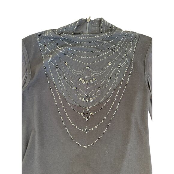 Grayse Kelly And Marie Gray Whimsy Goth Punk Sheer Sequin Witchy Designer Top XS - Picture 9 of 14